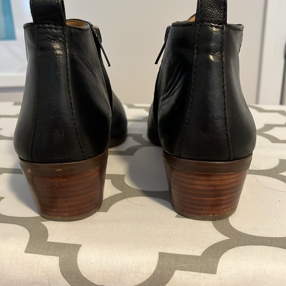 J.Crew Factory Black Leather Booties - Picture 2 of 6